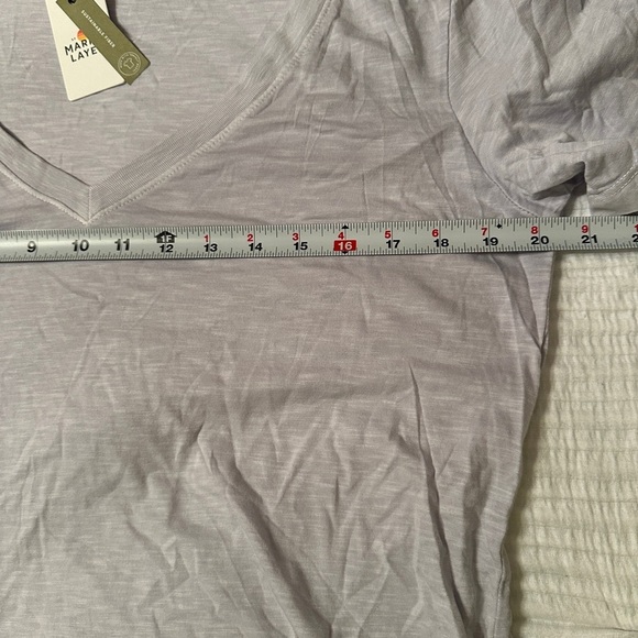 Marine Layer Soft Gray V-Neck Tee - Picture 10 of 10